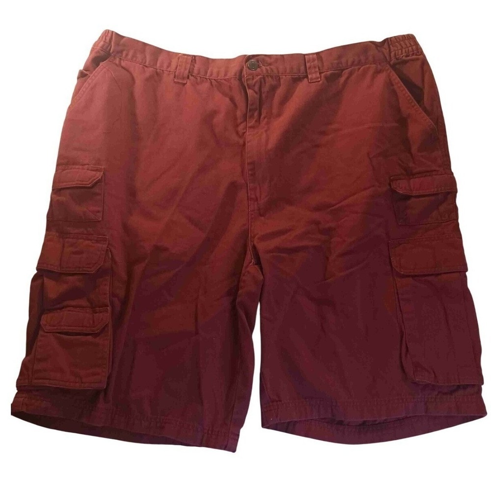Boulder‎ Creek Red Cargo Shorts Men's Size 43 (Tag 48) Relaxed Fit Utility Big